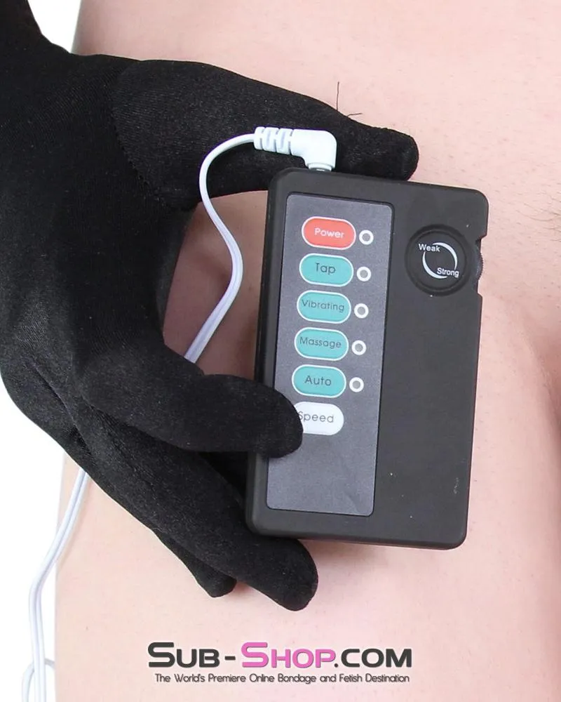0842RS-SIS      Sissy Slave Sub-Shock Black Electro Stim Power Box