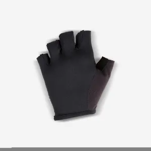 100 Kids' Fingerless Cycling Gloves - Black