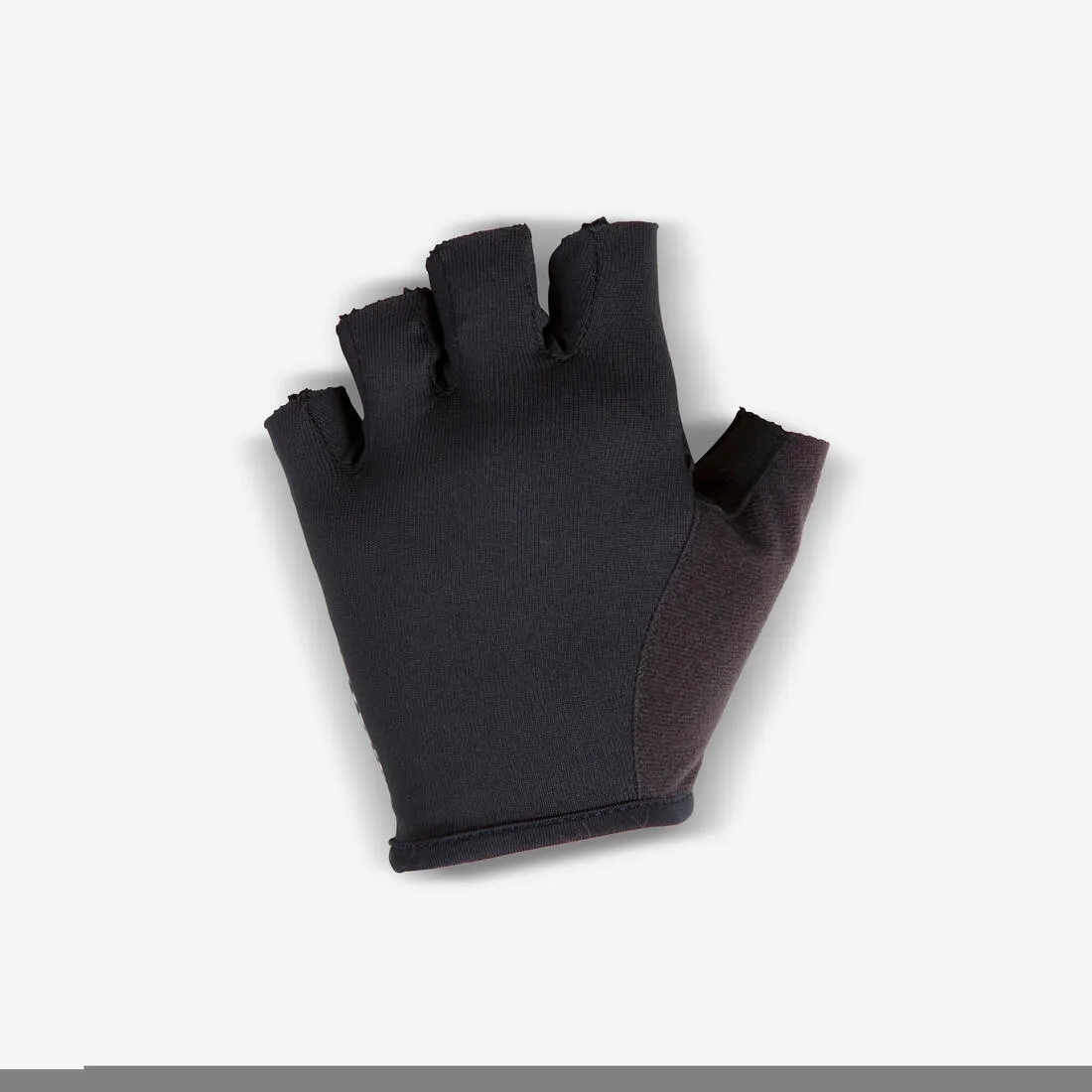 100 Kids' Fingerless Cycling Gloves - Black