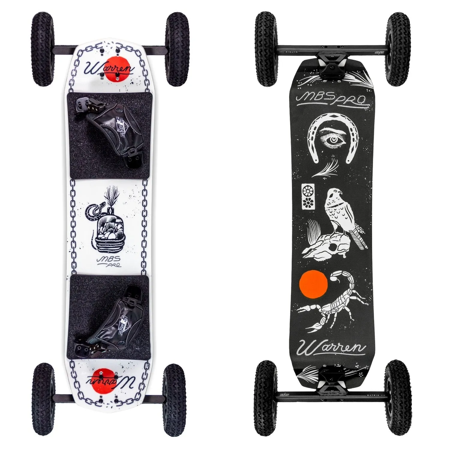 10406 - MBS Pro Warren III Mountainboard - Snake