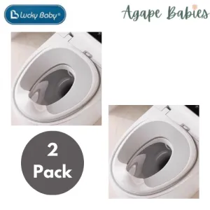 [2-Pack] Lucky Baby Ezy Potty Training Seat - Grey