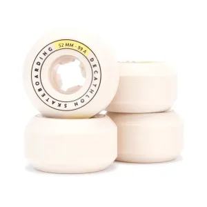 56 mm 99A Conical Skateboard Wheels 4-Pack - Ivory