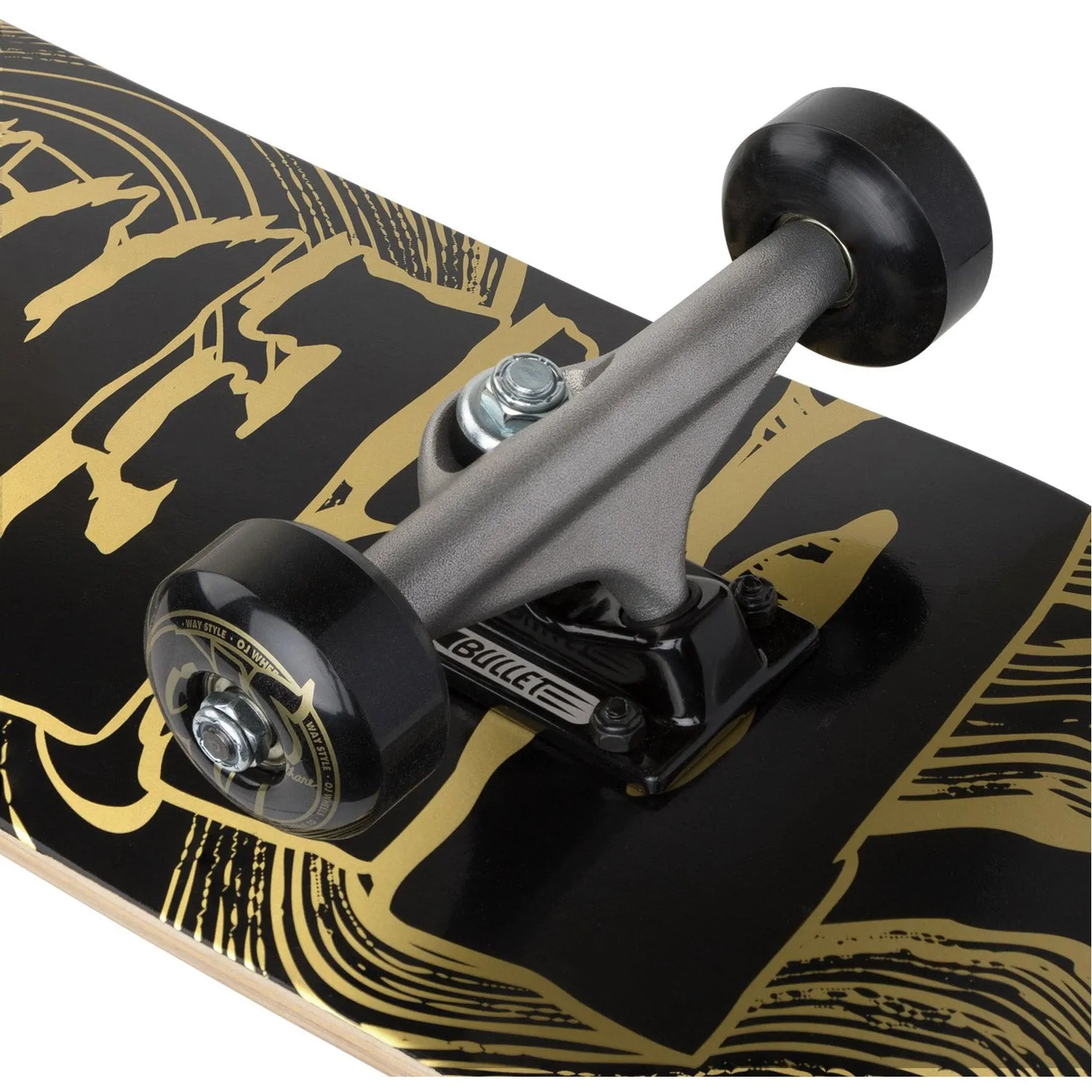 7.75in Mini Metallic Swirl Logo Creature Complete Skateboard