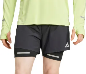 adidas Ultimate Reflective 2 In 1 Mens Running Shorts - Black