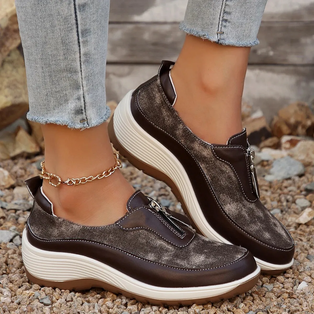 AeroStep™ | Women's Lightweight Wedge Sneakers | Breathable Fabric, Stylish Design & Comfortable Fit