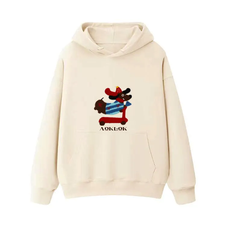 AG Embroidery Skateboard Dachshund  Hoodie