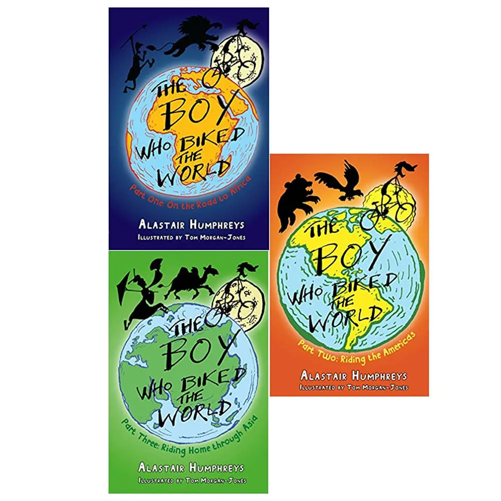 Alastair Humphreys The Boy Who Biked the World Part 1-3: 3 Books Collection Set