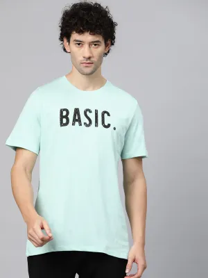 Alcis Men Typography Printed Anti Static T-shirt