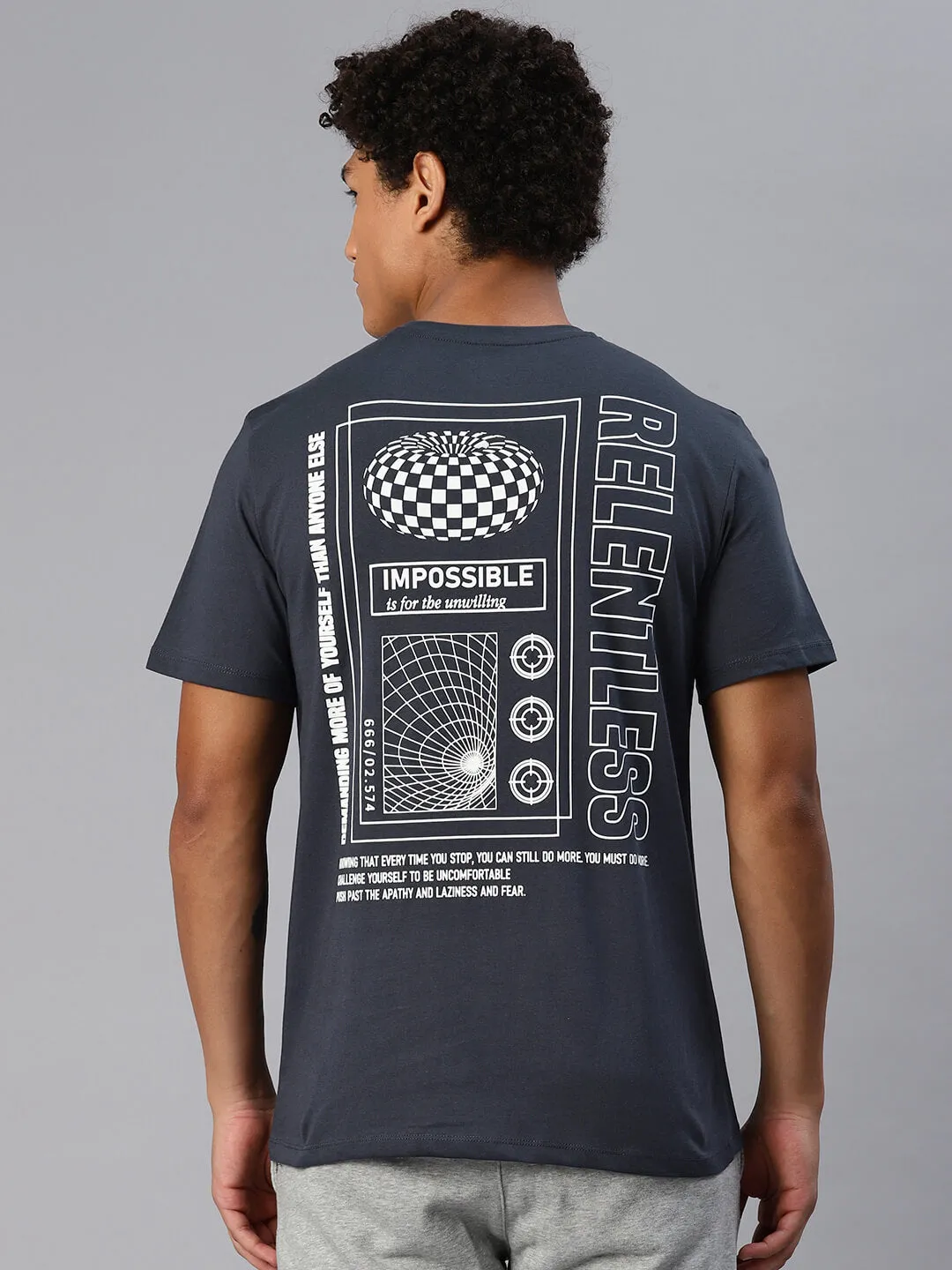 Alcis Men Typography Printed T-shirt