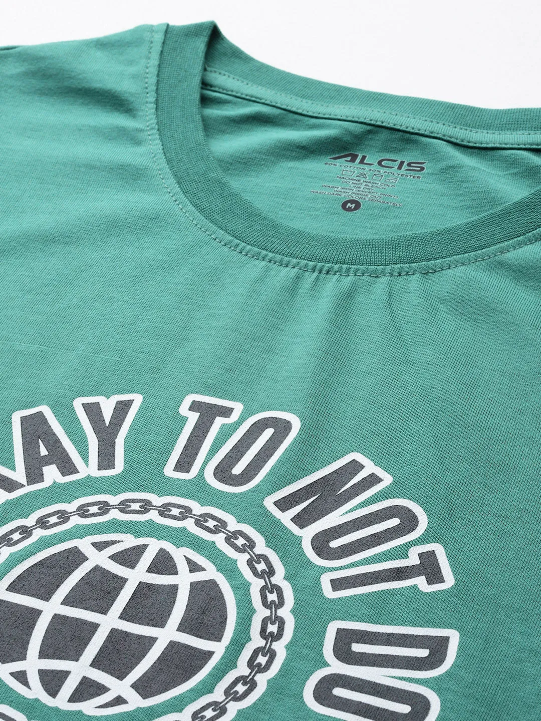 Alcis Men Typography Printed T-shirt