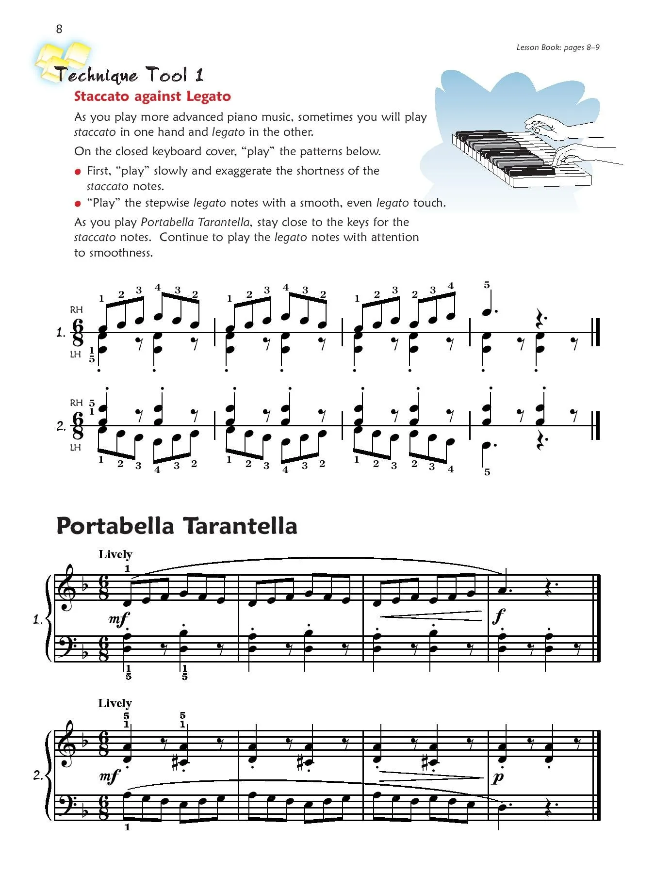 Alfred's Premier Piano Course, Technique 4