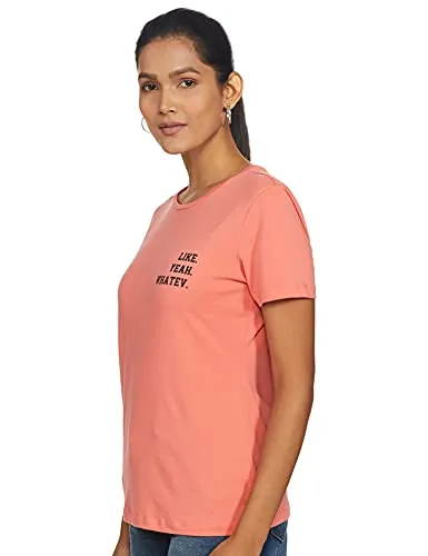 Amazon Brand - Inkast Denim Co. Women's Regular Work Utility T-Shirt (PAG106A_Blush & Pink & Blue S)