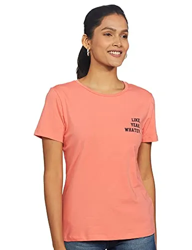 Amazon Brand - Inkast Denim Co. Women's Regular Work Utility T-Shirt (PAG106A_Blush & Pink & Blue S)