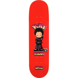 April Kai Kishi Chibi Red Skateboard Deck 8.25"