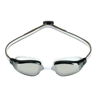 Aquasphere Fastlane Swimming Goggles Silver Titanium Mirrored Lenses