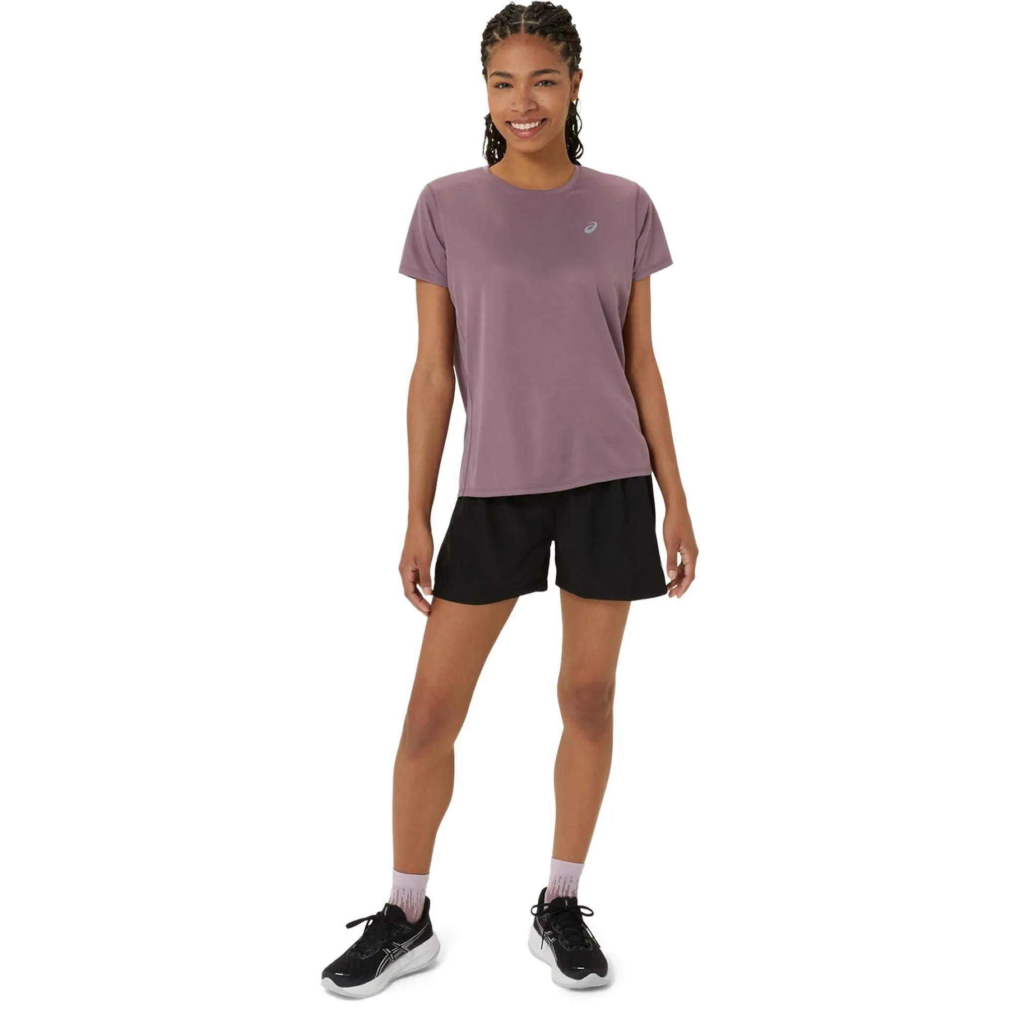 ASICS Silver Womens Running Tee