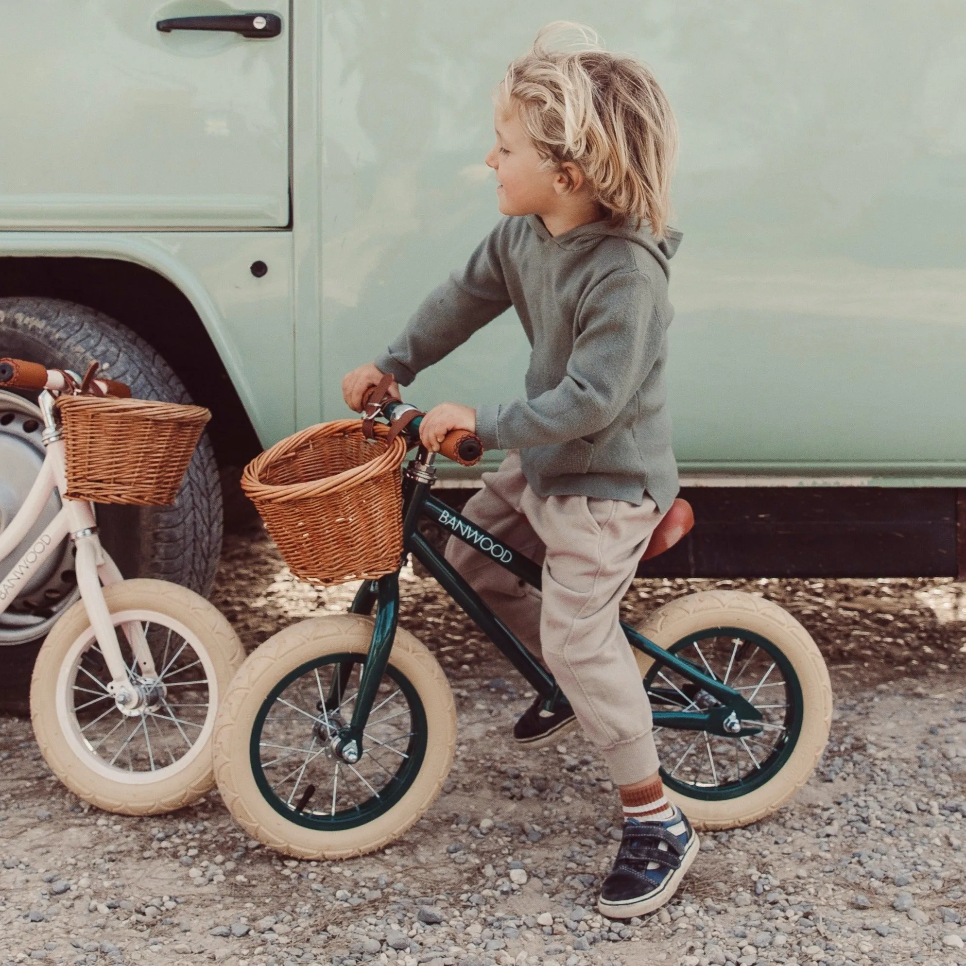 Banwood First Go! Balance Bike (Dark Green)