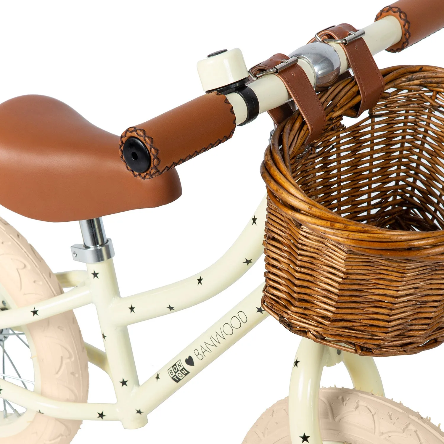 Banwood x Bonton Star Print First Go! Balance Bike (Cream)