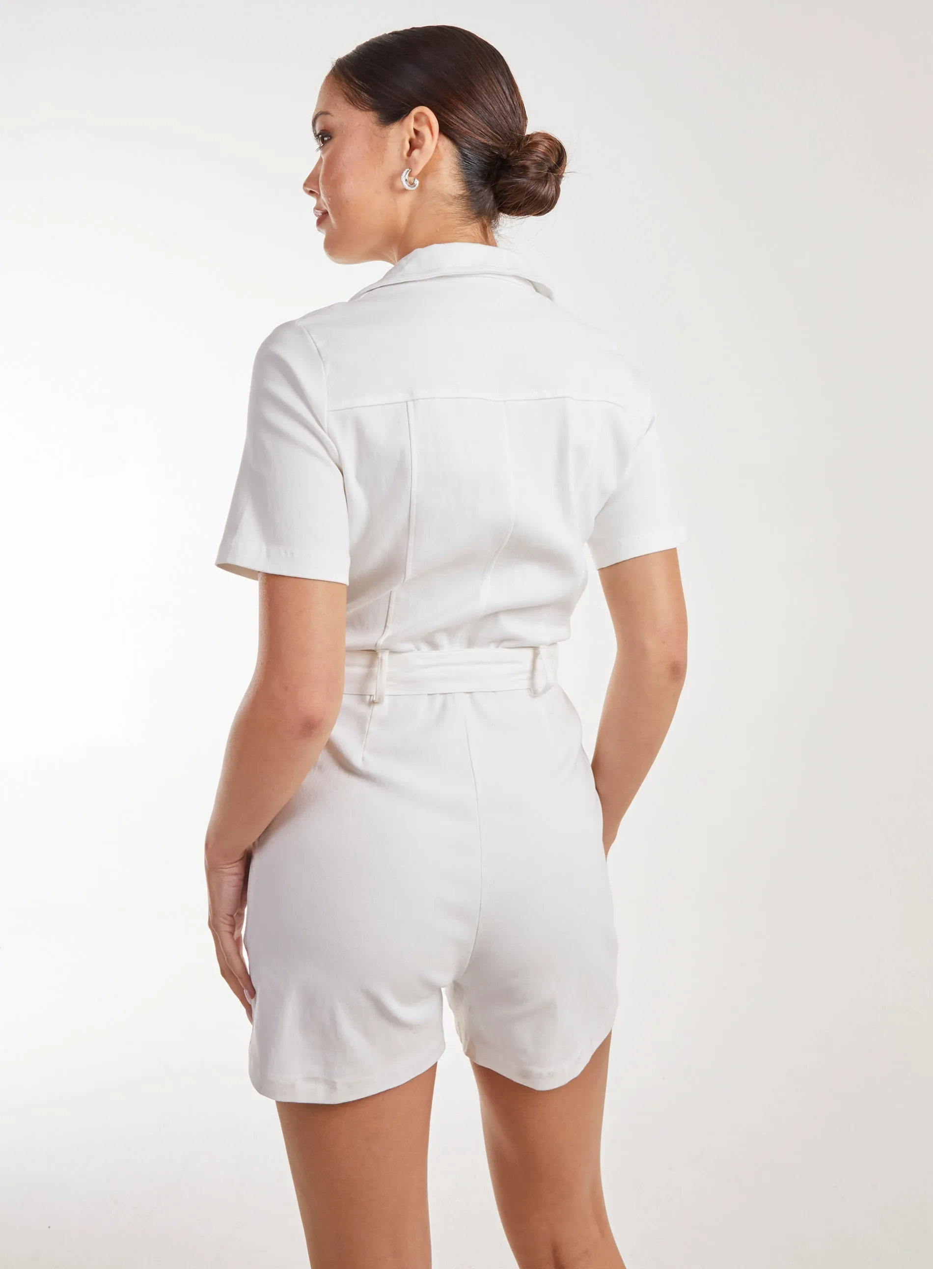 Belted Utility Playsuit