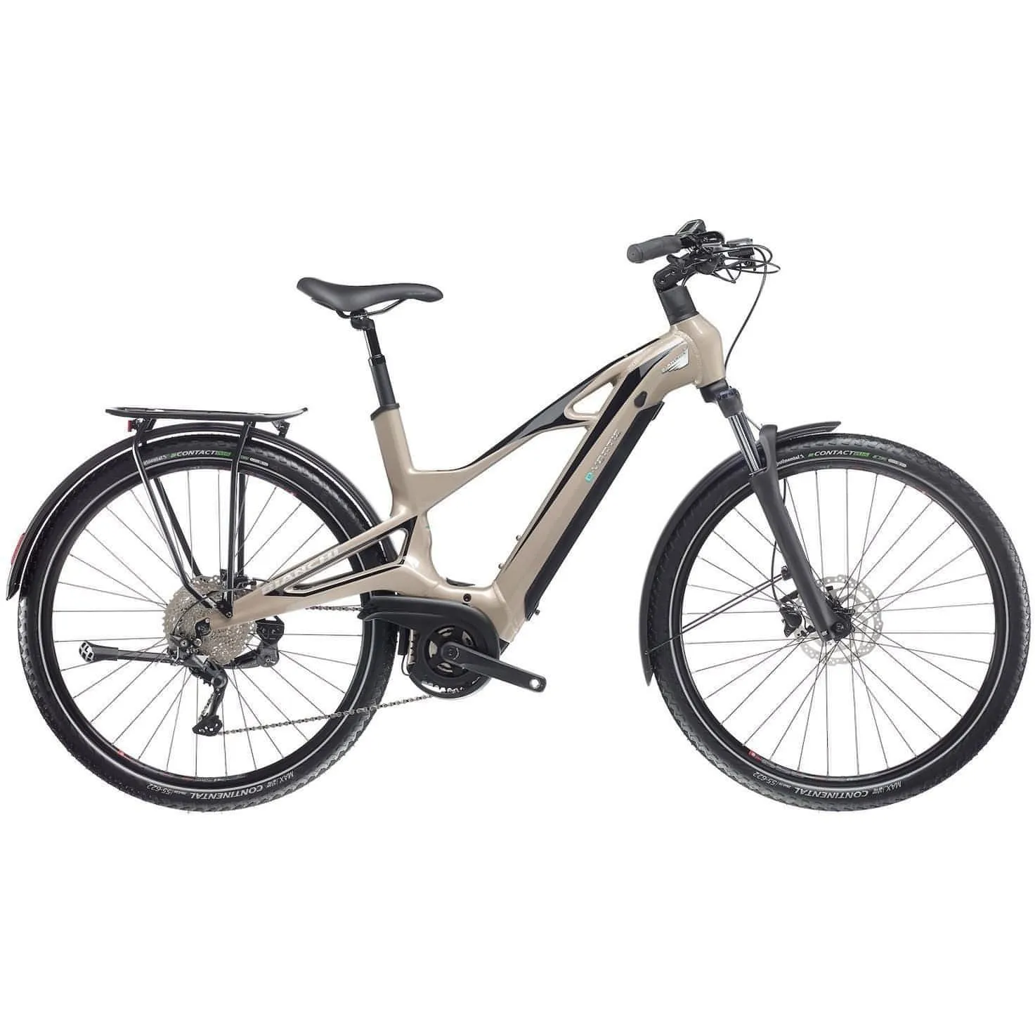 Bianchi e-Vertic T-Type X5 Electric Hybrid Bike 2023 - Gold Stone