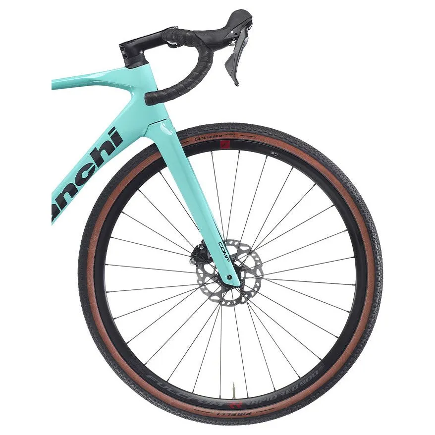 Bianchi Impulso Comp GRX610 Rapid Red 500 Carbon Gravel Bike 2025 - Celeste