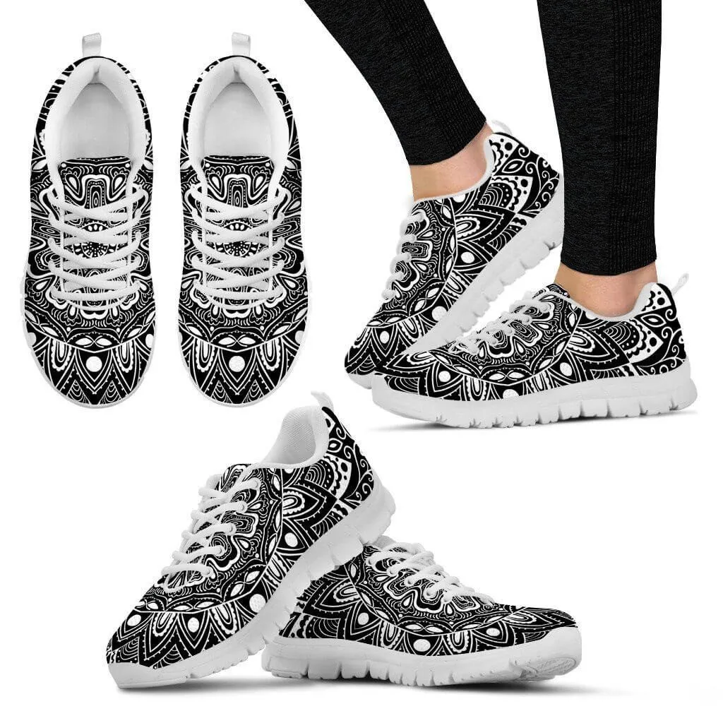 Black & White Mandala Women's sneakers