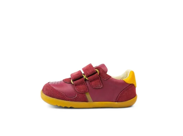 Bobux Step Up Riley Boysenberry   Chartreuse Trainers