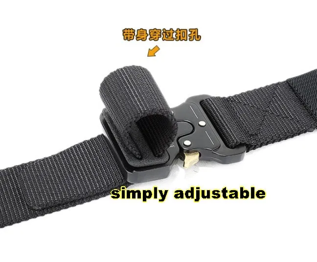 BP257 QR cobra tactical  belt with Heavy-Duty Quick-Release Metal Buckle