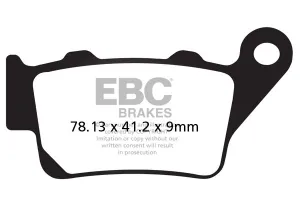 Brakes - FA213HH Fully Sintered - EBC (Rear)