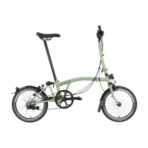Brompton  C Line M6L Black Edition Folding Bike - Matcha Green
