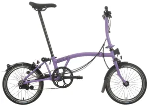 Brompton C Line S6L Black Edition Folding Bike - Pop Lilac