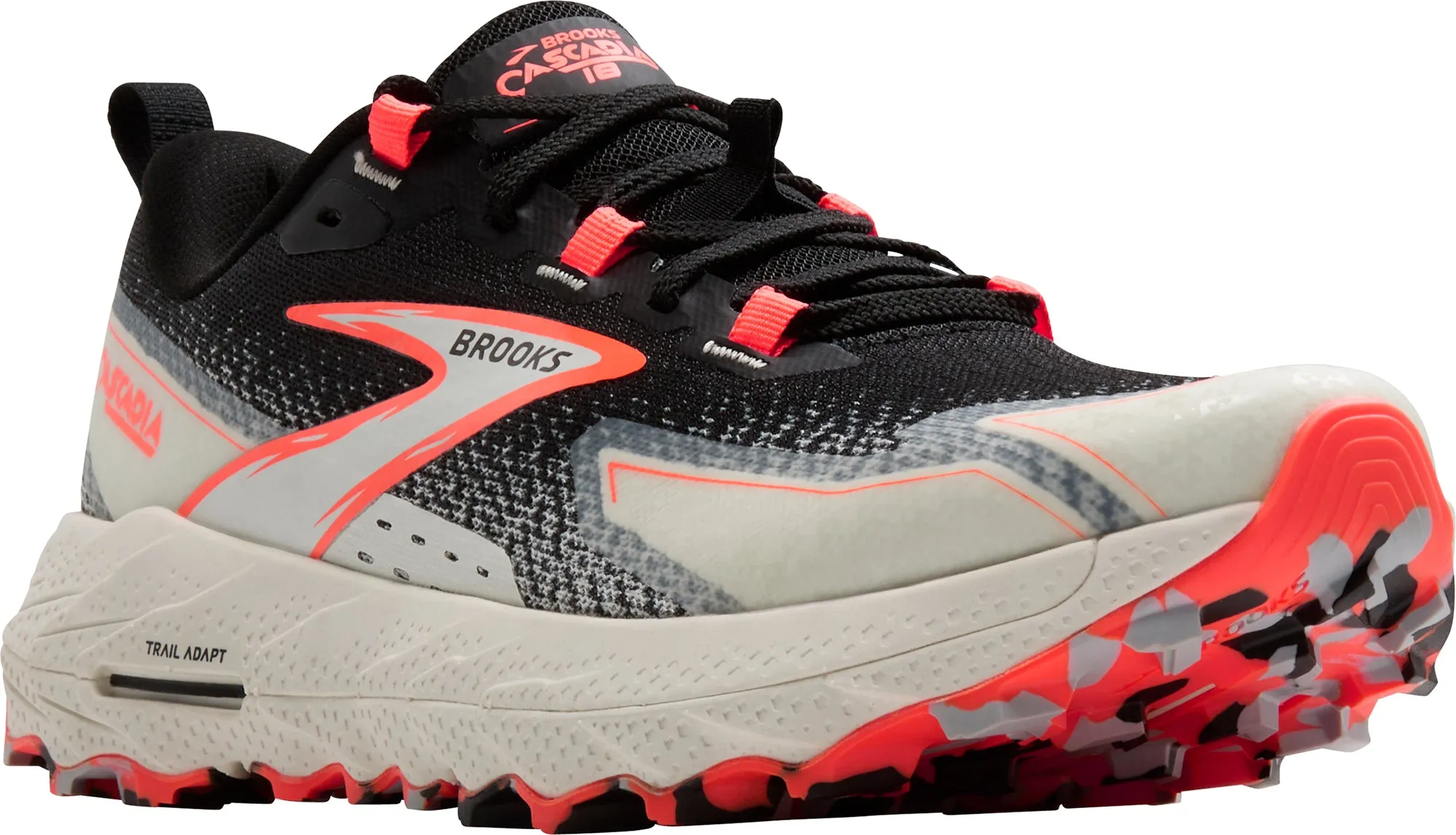 Brooks Cascadia 18 Womens Trail Running Shoes - Black