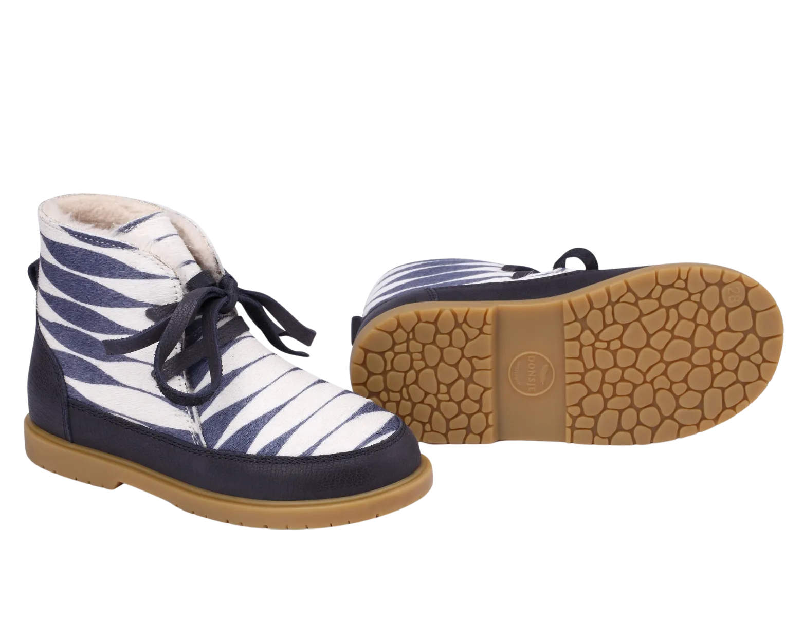 Buddy Exclusive Boots | Blue Striped Cow Hair