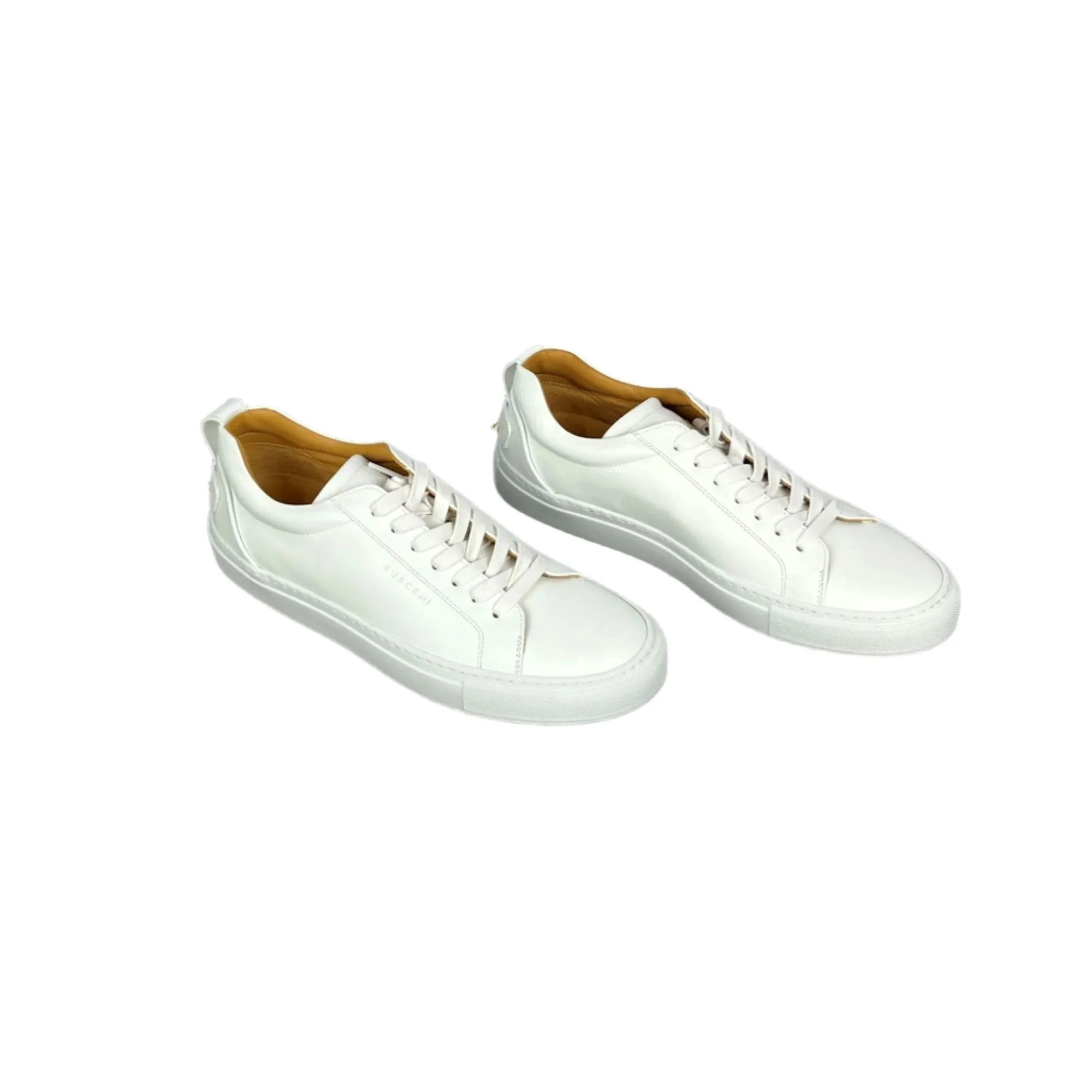 Buscemi Lyndon White Leather Sneakers