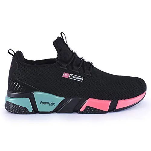 Campus Women's Alexa Blk/Rani Running Shoes-5 UK (38 EU) (5G-663)