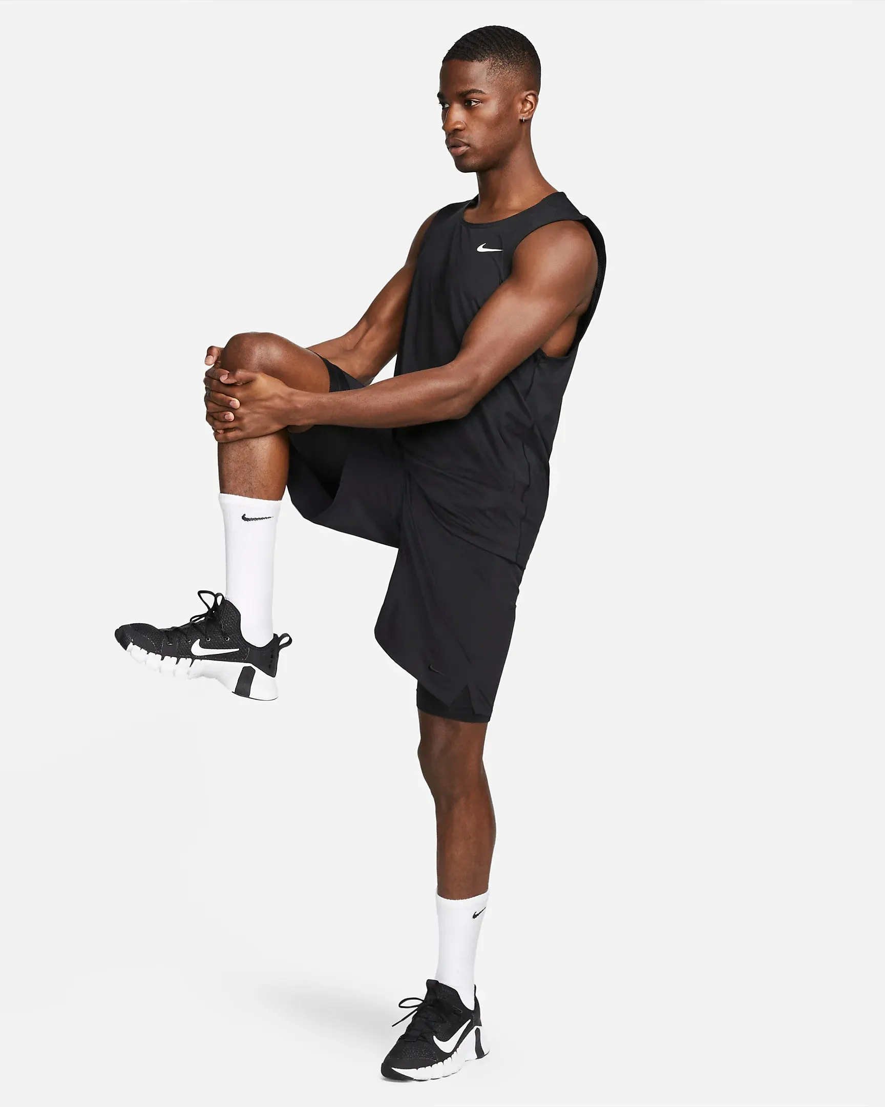 CANOTTA NIKE SMANICATO UOMO MAN MAGLIA TRAINING JUST DO IT NERA