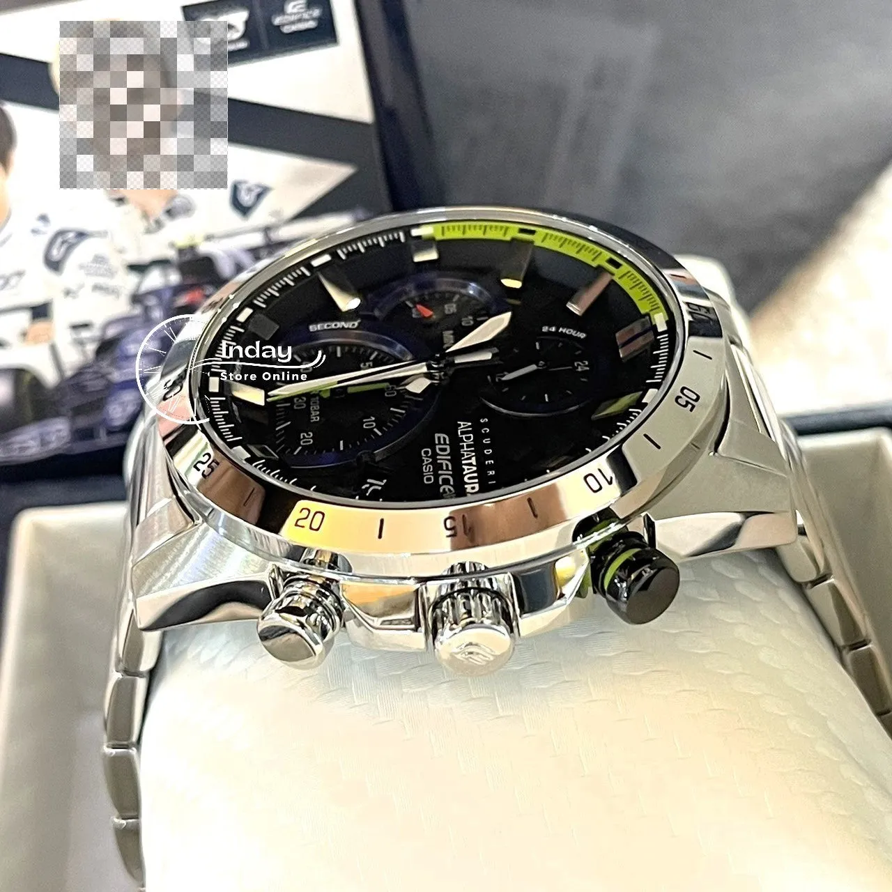 Casio Edifice Men's Watch EFR-571AT-1A Standard Chronograph Limited Model