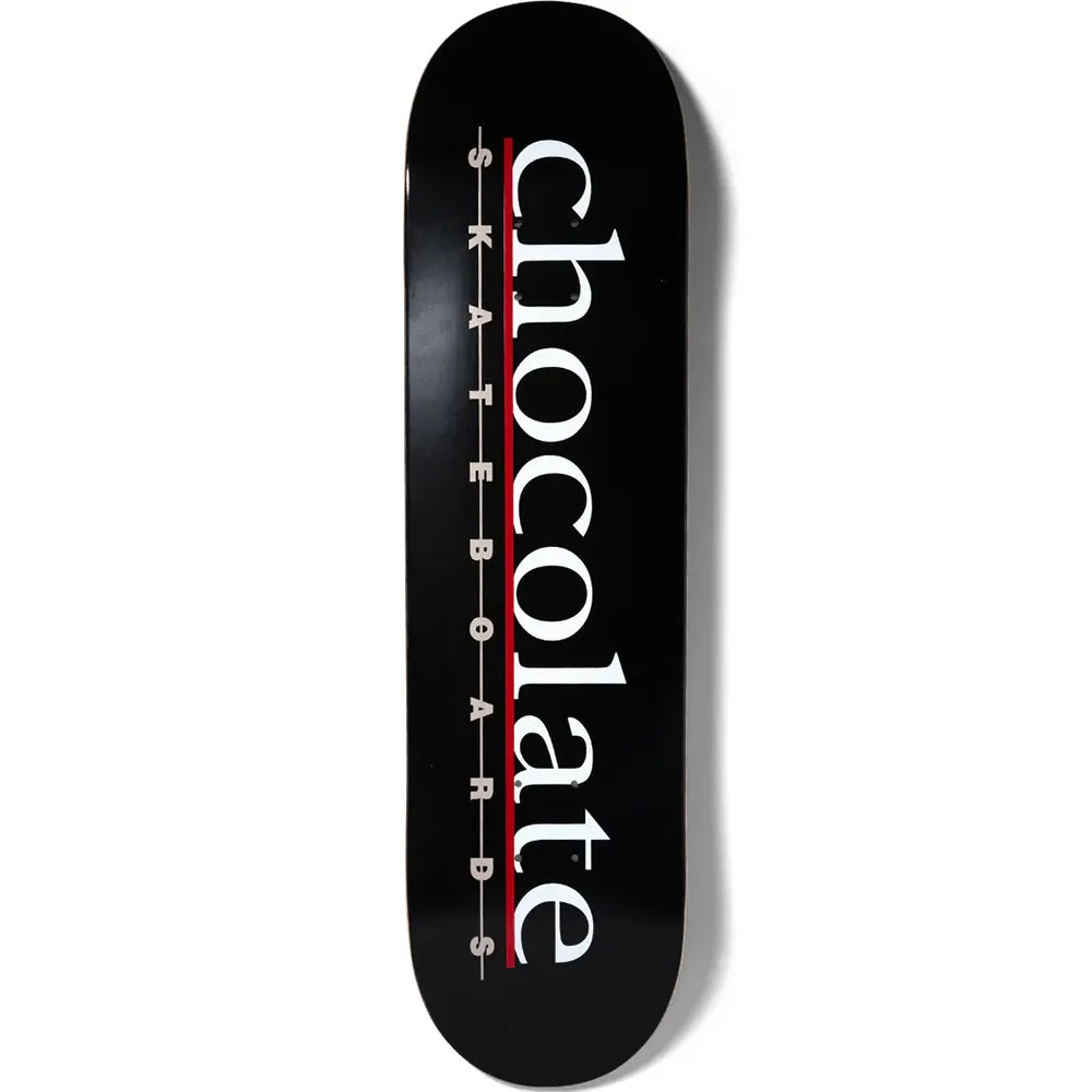 Chocolate Vincent Alvarez Bar Logo Skateboard Deck 8.25"