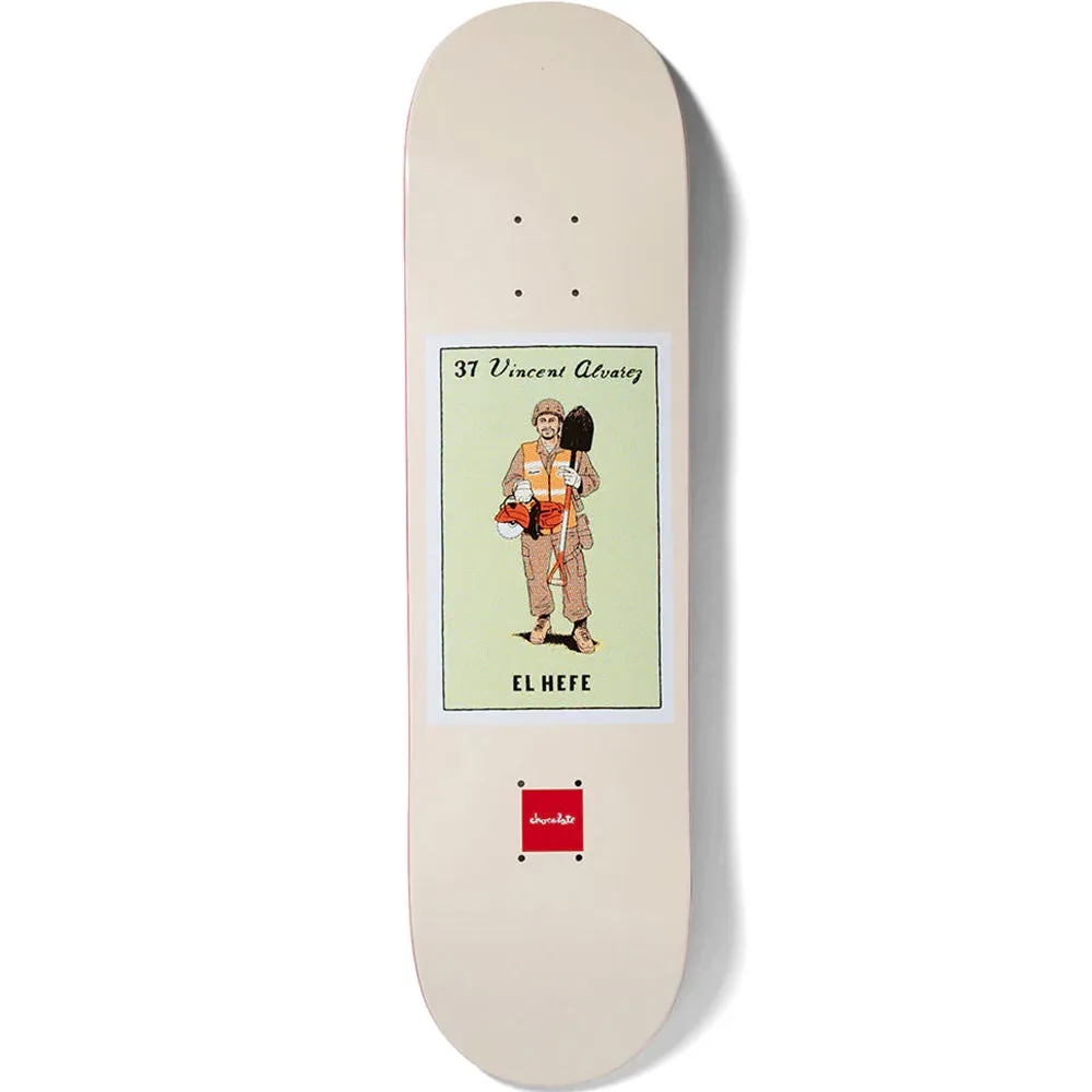 Chocolate Vincent Alvarez Loteria Skateboard Deck 8.25"