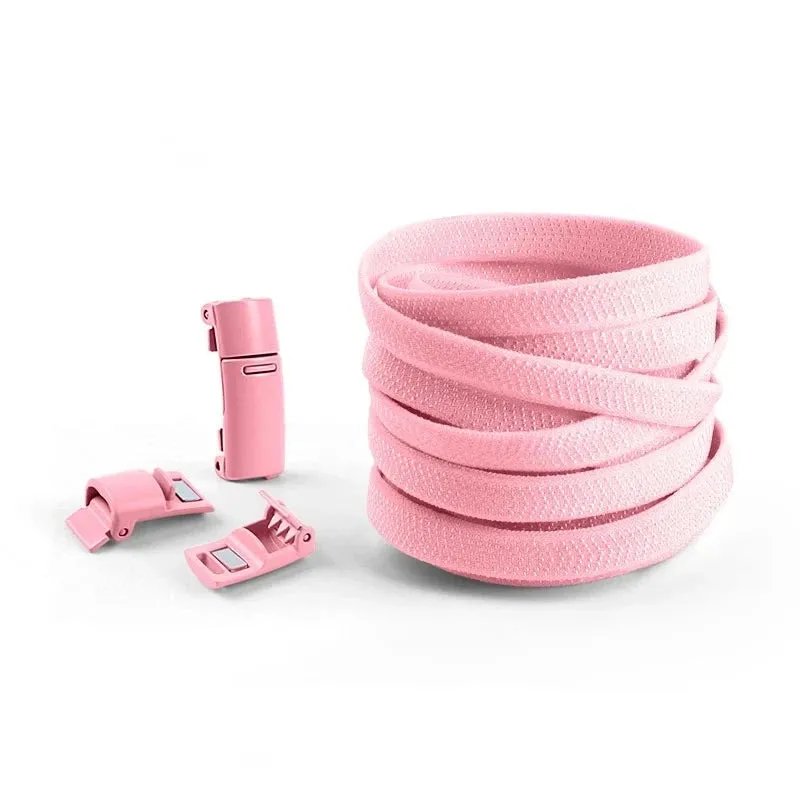 Colorful Magnetic Lock Elastic Shoelaces - No Tie Solution for Sneakers, Suitable for Kids and Adults