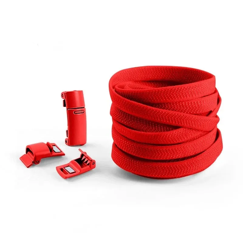 Colorful Magnetic Lock Elastic Shoelaces - No Tie Solution for Sneakers, Suitable for Kids and Adults