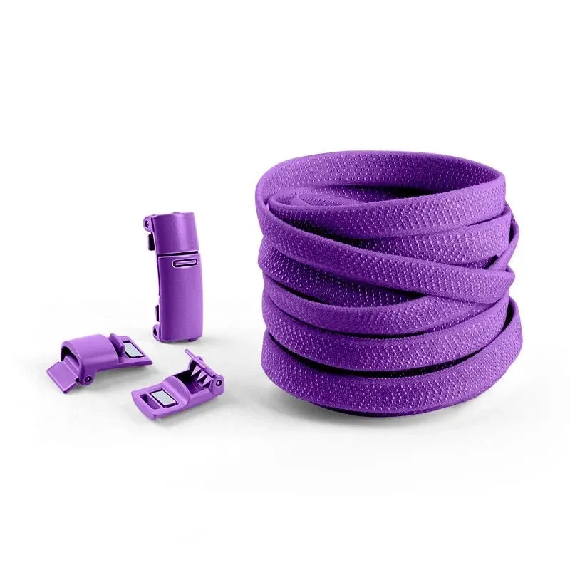 Colorful Magnetic Lock Elastic Shoelaces - No Tie Solution for Sneakers, Suitable for Kids and Adults