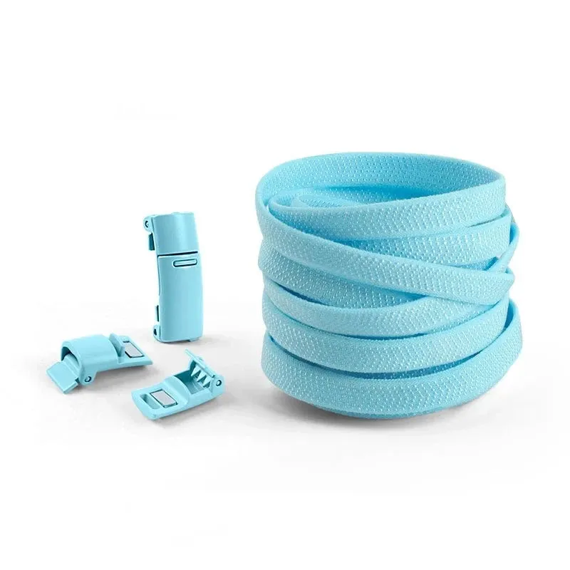 Colorful Magnetic Lock Elastic Shoelaces - No Tie Solution for Sneakers, Suitable for Kids and Adults