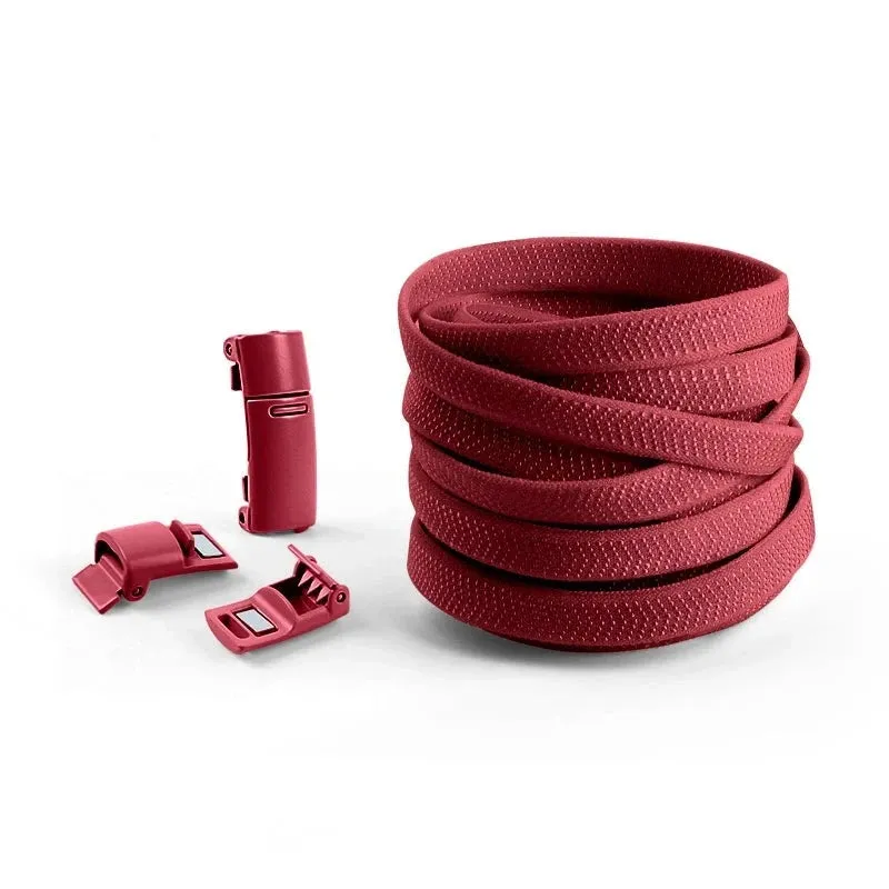 Colorful Magnetic Lock Elastic Shoelaces - No Tie Solution for Sneakers, Suitable for Kids and Adults