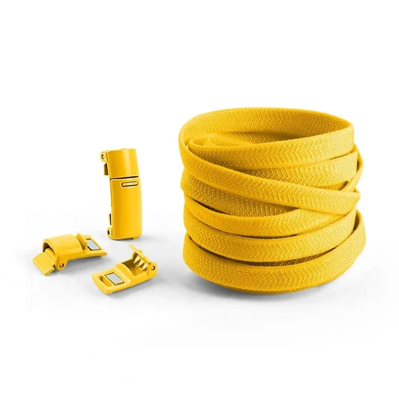 Colorful Magnetic Lock Elastic Shoelaces - No Tie Solution for Sneakers, Suitable for Kids and Adults