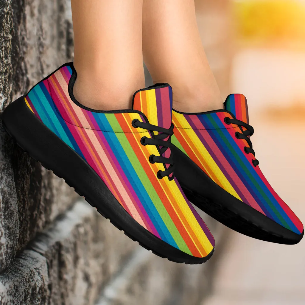 Colorful Stripes Sport Sneakers
