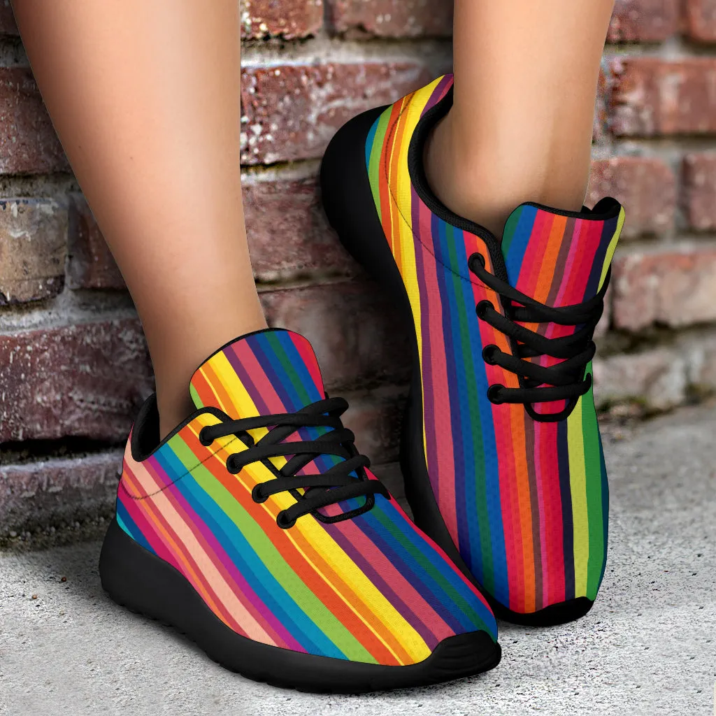 Colorful Stripes Sport Sneakers