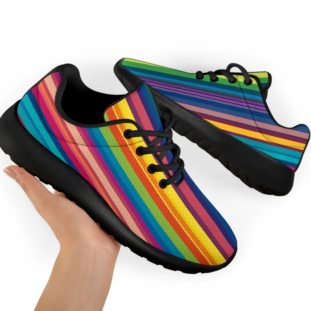 Colorful Stripes Sport Sneakers