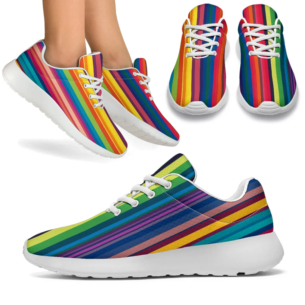 Colorful Stripes Sport Sneakers