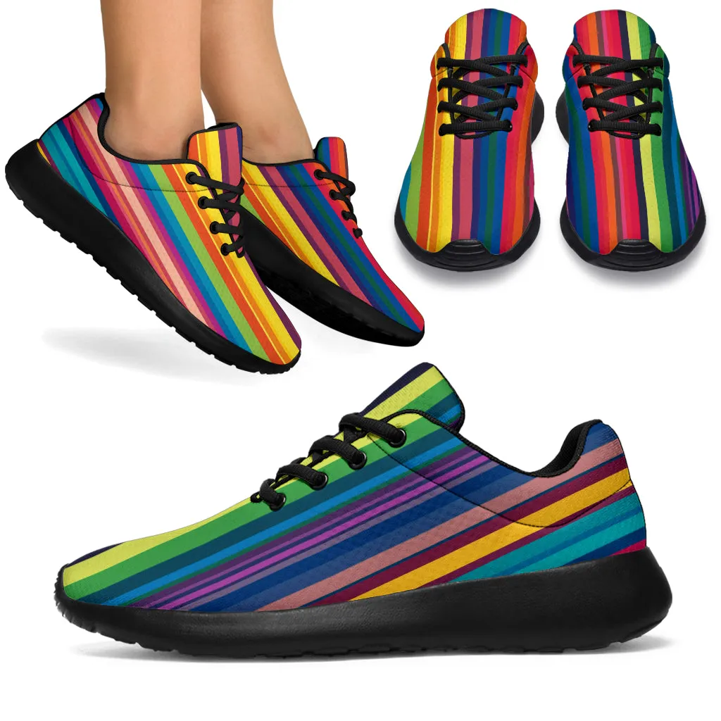 Colorful Stripes Sport Sneakers